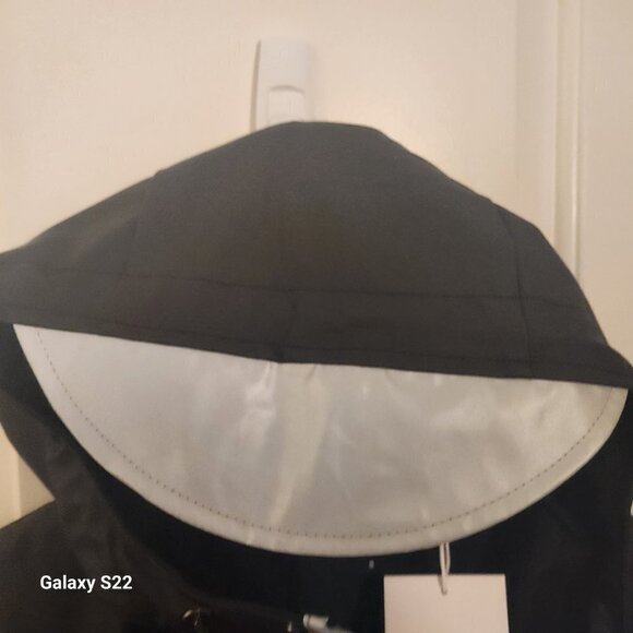 RAINS Black Long Black Jacket Reflective. NWT. Size Various - Picture 7 of 9